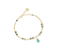 Bracciale Io & Te  Donna in Argento Smeraldo BRCAAVDO